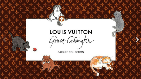 Louis Vuitton x Grace Coddington Speedy Bandouliere Catogram 30