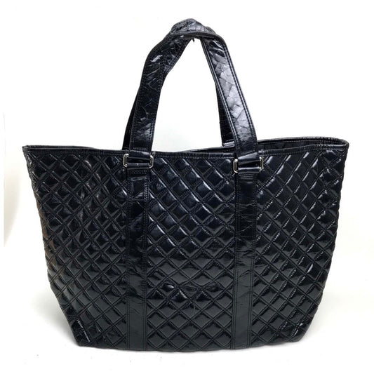 MARC JACOBS Quilted tote (old model) bag M size medium Tote Bag PVC Black Used