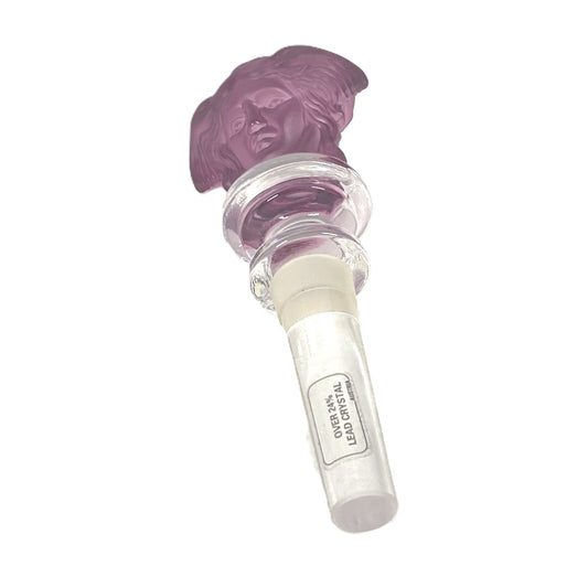 VERSACE Rosenthal Medusa Wine Stopper, Bottle Cap, Tableware, Ceramic, Unisex, Purple