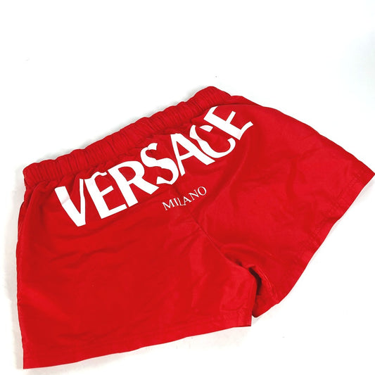 VERSACE アパレル ボトムス バックロゴプリント スイムウエア ハーフパンツ ショートパンツ 水着 ナイロン メンズ - brandshop-reference