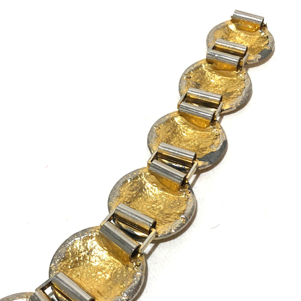 Gianni Versace Medusa Rhinestone Accessories Bracelet Gold Plated Gold Gold Used