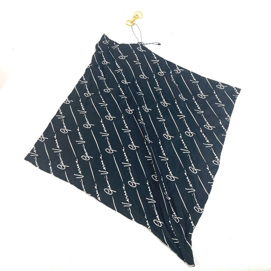 VERSACE ロゴ スカーフ付き バッグチャーム キーホルダー シルク レディース - brandshop-reference