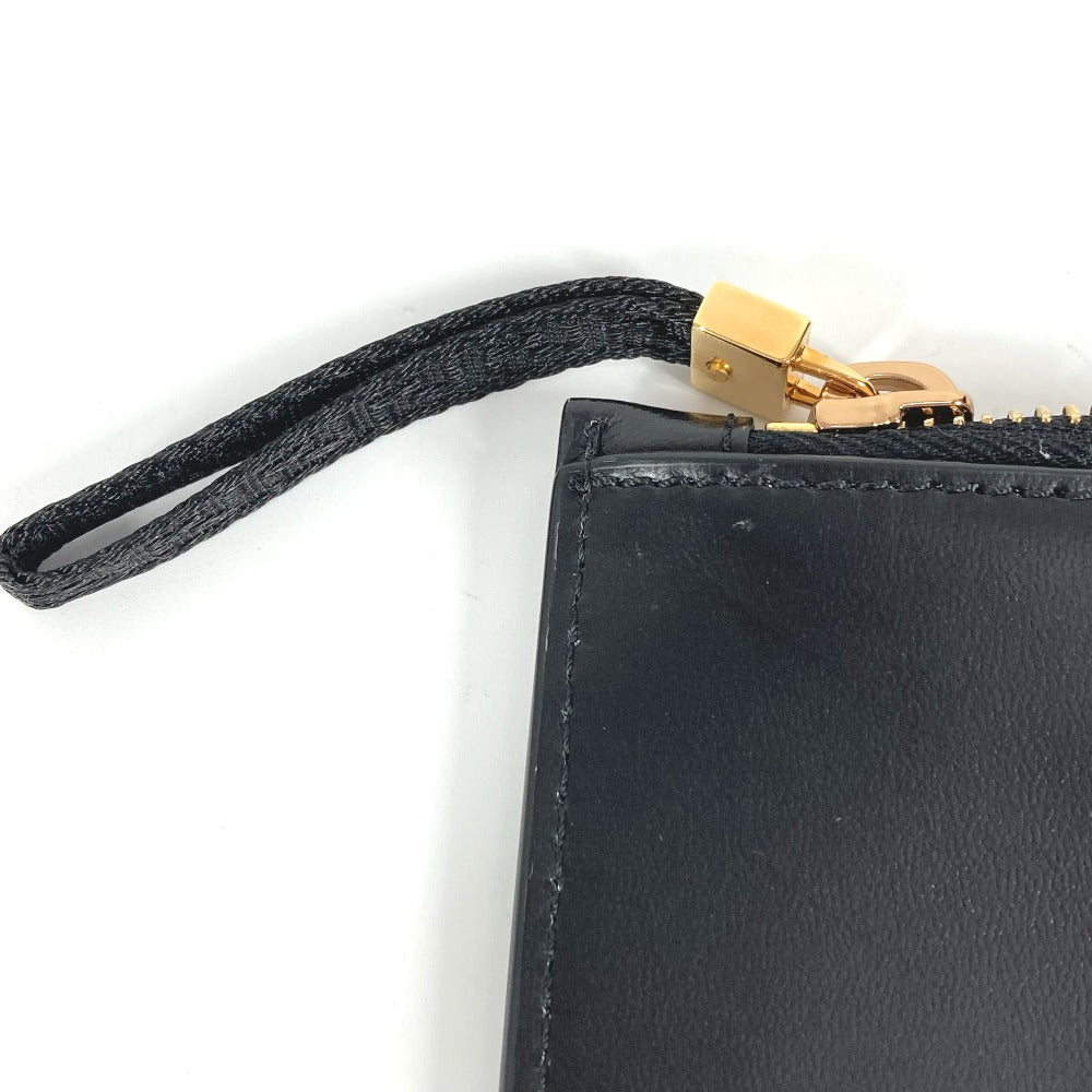 VERSACE メデューサ ストラップ付き ポーチ カバン バイカラー セカンドバッグ クラッチバッグ レザー ユニセックス ブラック - brandshop-reference