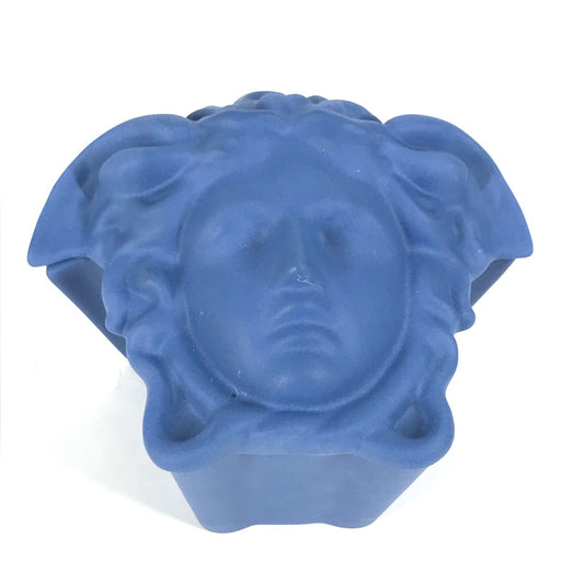 VERSACE Rosenthal โรเซนธาล Medusa ถาด ที่วางของ จานรอง เครื่องประดับ เซรามิก ผู้ชาย สีน้ำเงิน