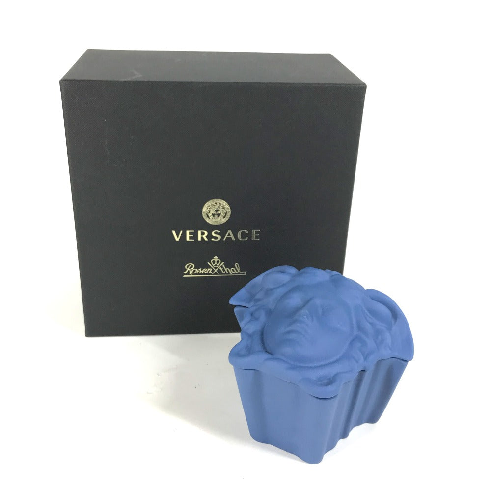 VERSACE Rosenthal ローゼンタール メデューサ トレイ トレー 小物入れ 陶器 メンズ ブルー