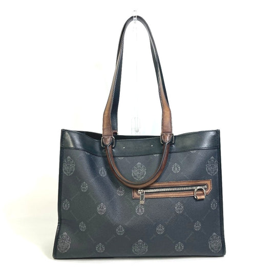 Berluti ウリス スモール カバン 2WAY ショルダーバッグ トートバッグ キャンバス/レザー メンズ ブラック