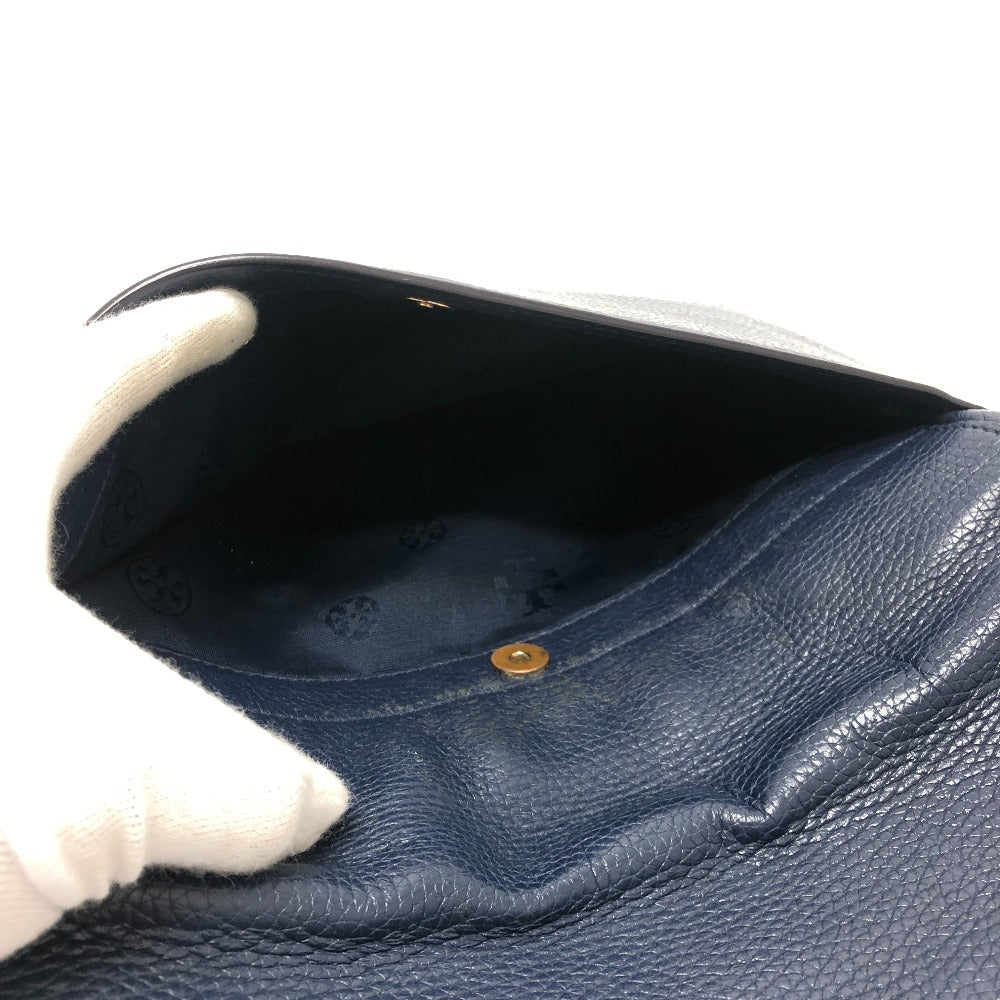 Tory Burch Logo Fringe Shoulder Bag Bag Back Shoulder Bag Shoulder Bag Leather Women's Blue