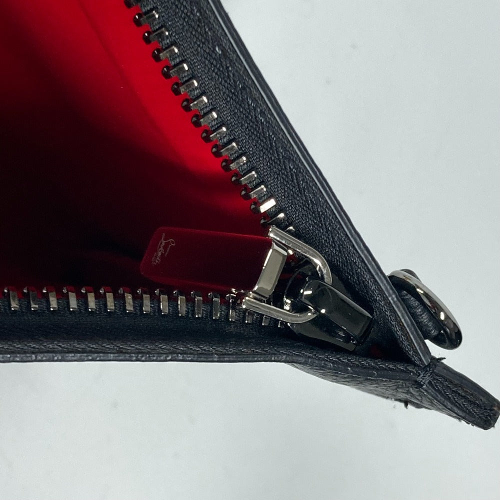 Christian Louboutin SKY スカイ スパンコール 2WAYバッグ クラッチバッグ 斜め掛け ショルダーバッグ レザー ユニセックス ブラック