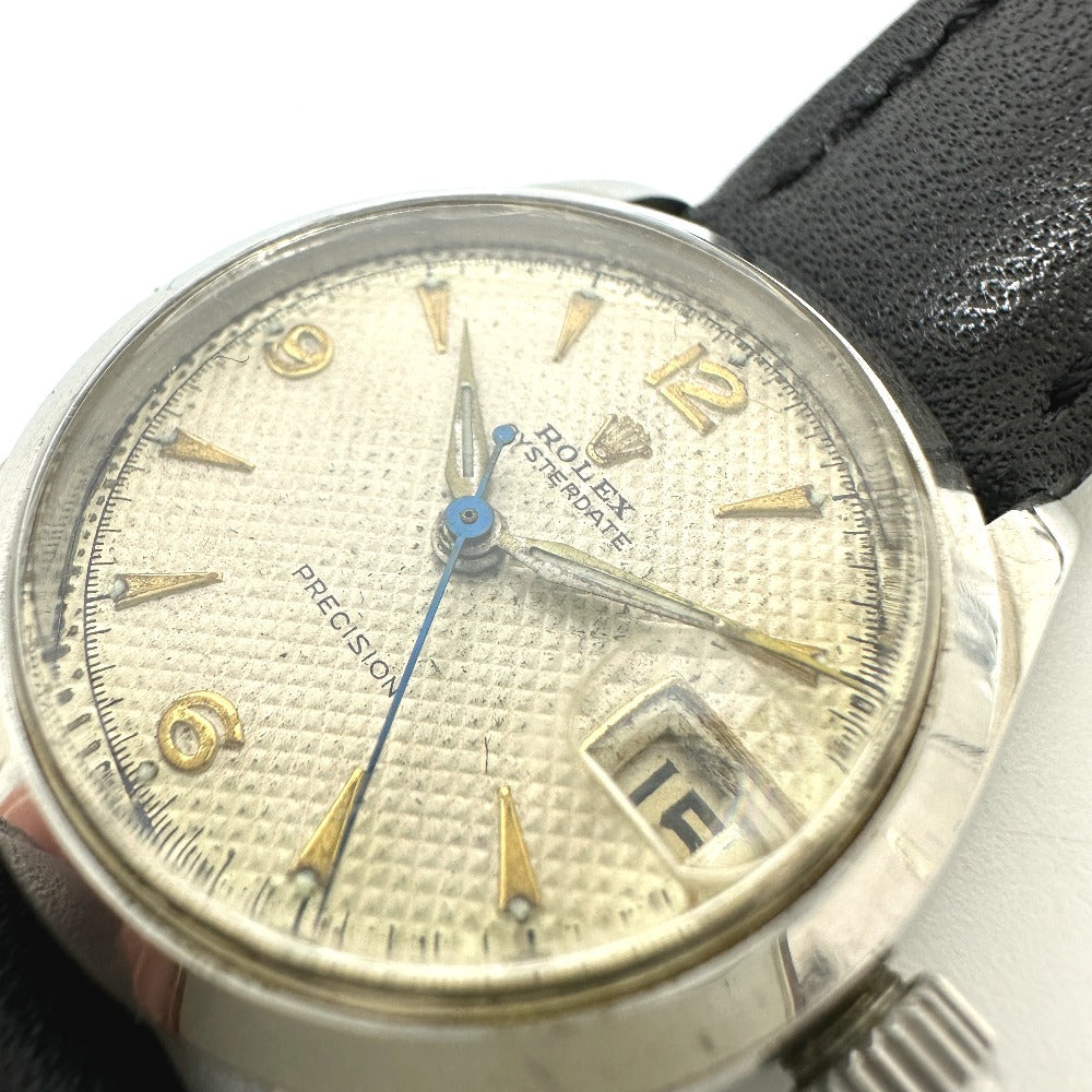 ROLEX 6466 Oyster Precision Manual Winding Watch, Stainless Steel, Men's, Silver