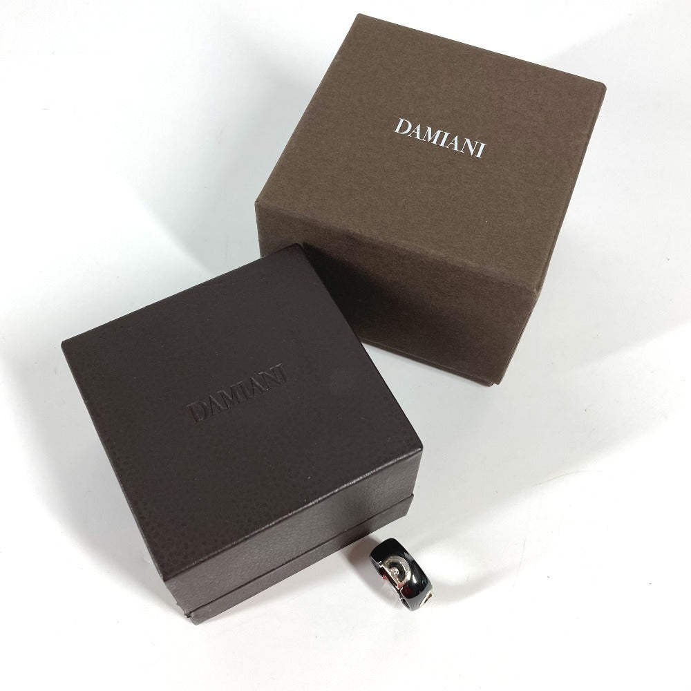 Damiani 1PD D Icon Ring with Diamond, Ceramic, Men's, Black