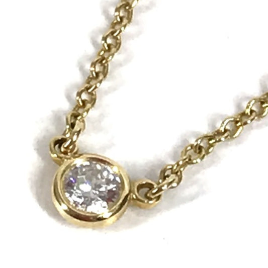 TIFFANY&Co. アクセサリー ジュエリー 1PD バイザヤード ネックレス ダイヤモンド ダイヤ チェーン ネックレス YG750 レディース ゴールド