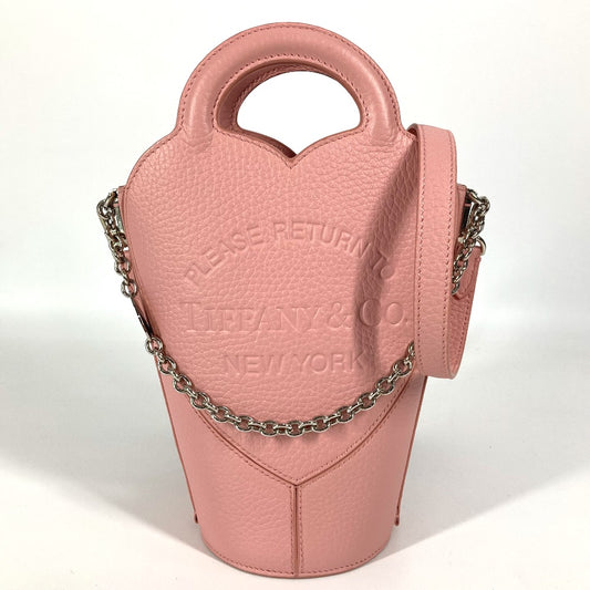 TIFFANY&Co. 72458478 リターン トゥ ティファニー ミニ クロスボディ バッグ ハート チェーン ポシェット 日本限定 カバン ハンドバッグ 斜め掛けバッグ ショルダーバッグ レザー レディース ピンク - brandshop-reference