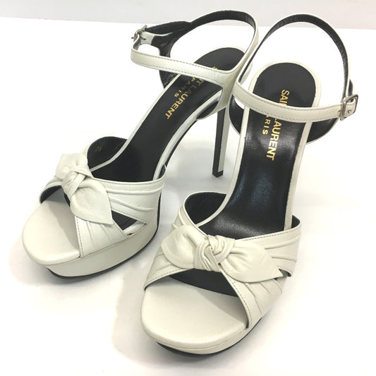 SAINT LAURENT PARIS 385297 リボン キャンディ トリビュート ハイヒール サンダル レザー レディース - brandshop-reference