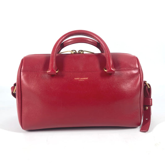 YVES SAINT LAURENT 330958 ベイビーダッフル ロゴ 2WAYバッグ ショルダーバッグ 斜め掛け カバン ハンドバッグ レザー レディース レッド - brandshop-reference