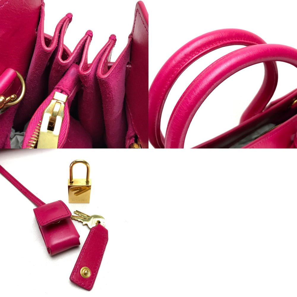 SAINT LAURENT PARIS 324823 Small Classic Sac de Jour Bag, Handbag, Shoulder Bag, Tote Bag, Leather, Women's, Pink, Fuchsia Pink