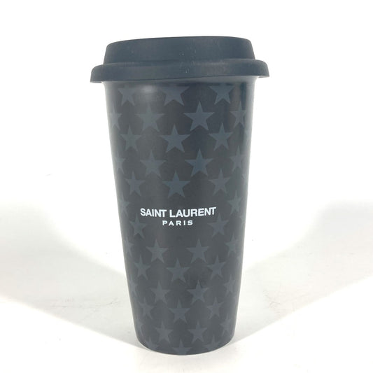 SAINT LAURENT PARIS 692534 コップ カップ ロゴ スター 蓋付き ウォーターボトル 水筒 インテリア タンブラー 陶器 ユニセックス - brandshop-reference