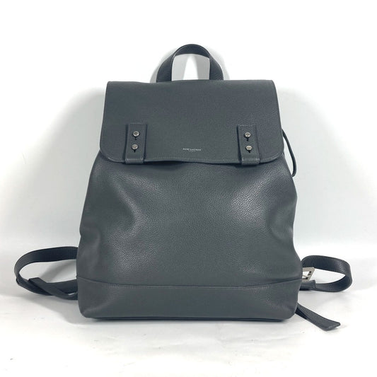 SAINT LAURENT PARIS 480585 Sac de Jour Backpack Bag Rucksack Leather Men's Gray