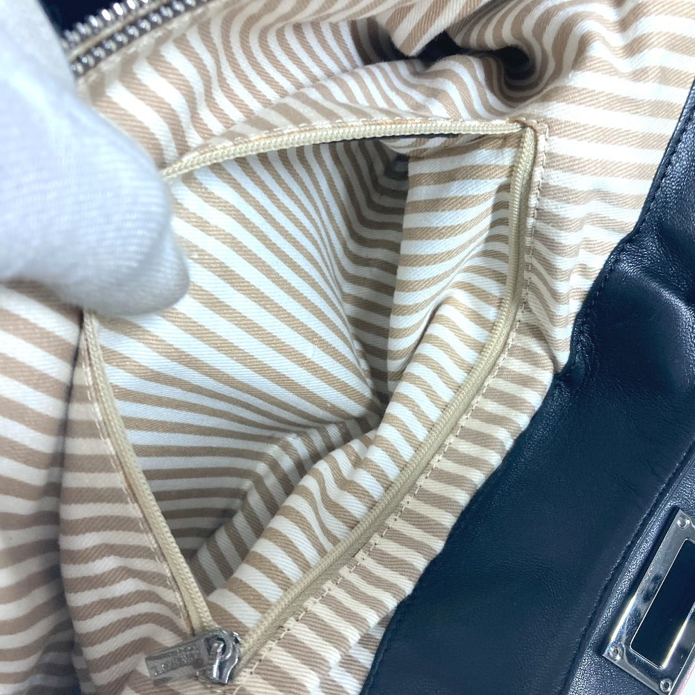 LOEWE ロゴ アナグラム カバン ハンドバッグ 肩掛け ショルダーバッグ トートバッグ レザー レディース ブラック - brandshop-reference