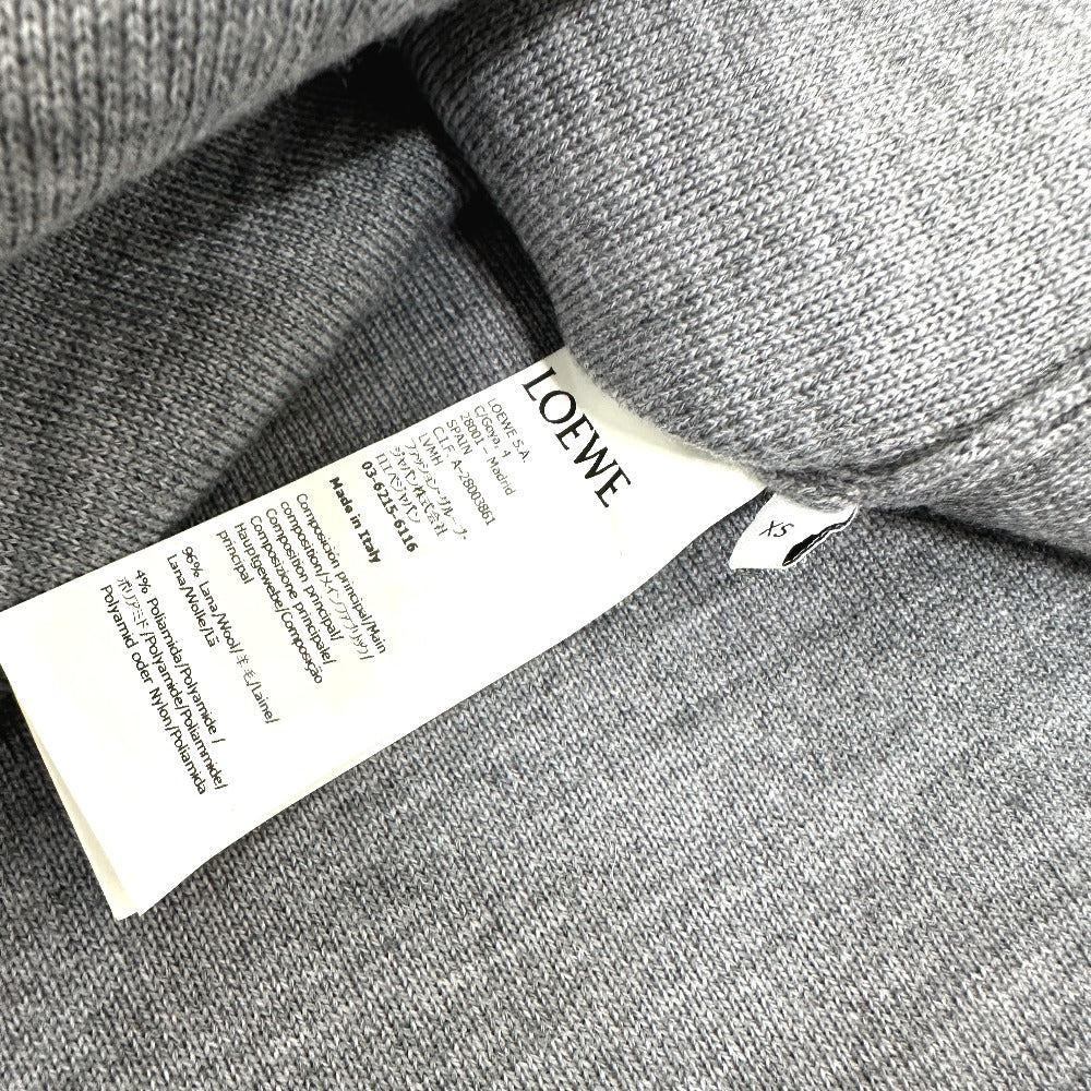 LOEWE S540Y14KBG Anagram Short-Length Apparel Sweater Wool Women's Gray