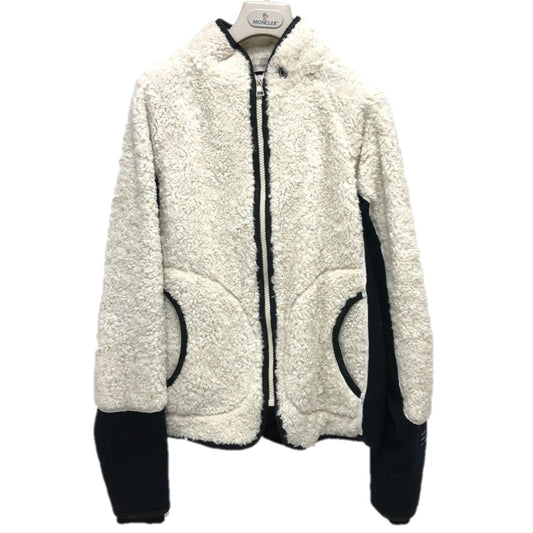 MONCLER 長袖 7 Moncler Frgmt Hiroshi Fujiwara コレクション オフホワイト ロゴ ジップアップ ボア アパレル アウター ジャケット ポリエステル メンズ ホワイト