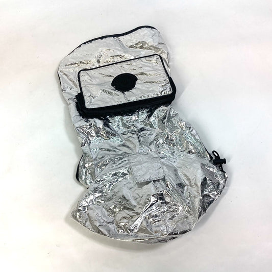 MONCLER Poldo Dog Couture Cape, Dog Clothes, Logo Coat, Pet Clothing, Apparel, Unisex, Silver