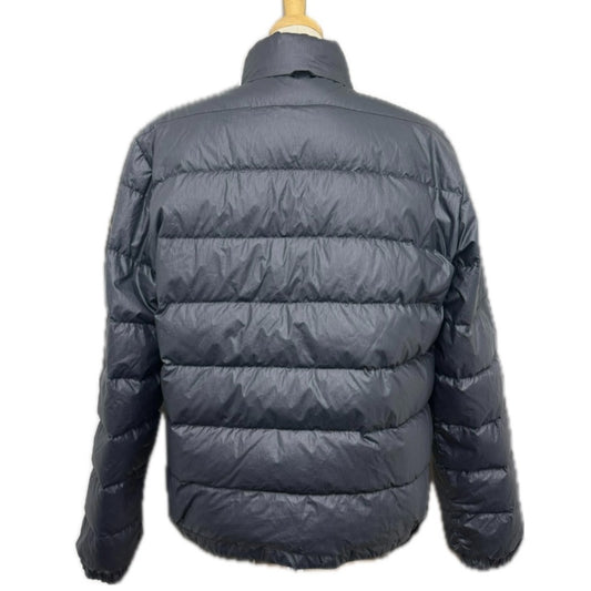 MONCLER ENA Women's Black Nylon Down Jacket with Logo Patch