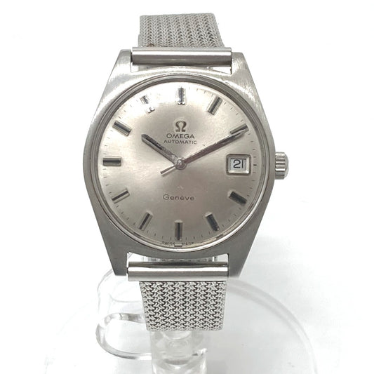 OMEGA ジュネーブ デイト 自動巻き 腕時計 SS メンズ シルバー - brandshop-reference
