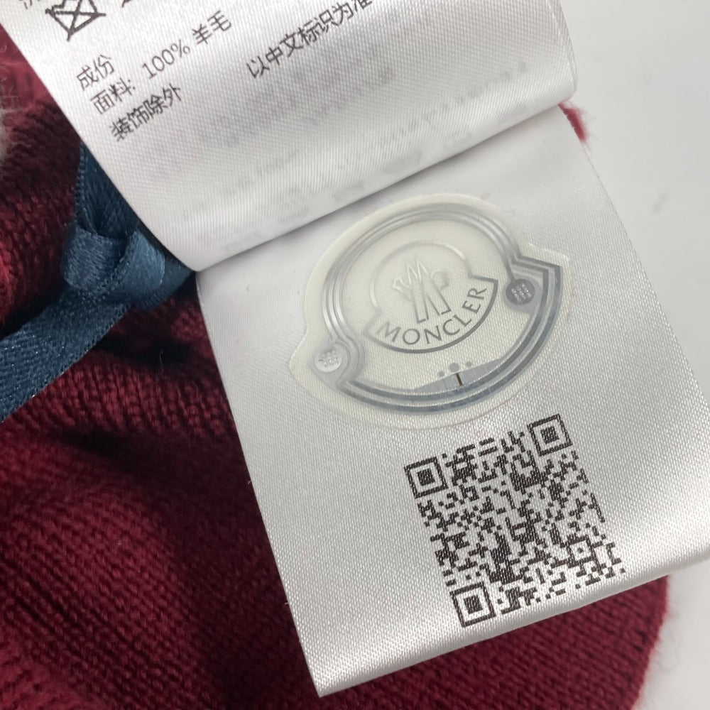 MONCLER スヌード アクセサリー マフラー ウール ユニセックス ワインレッド - brandshop-reference