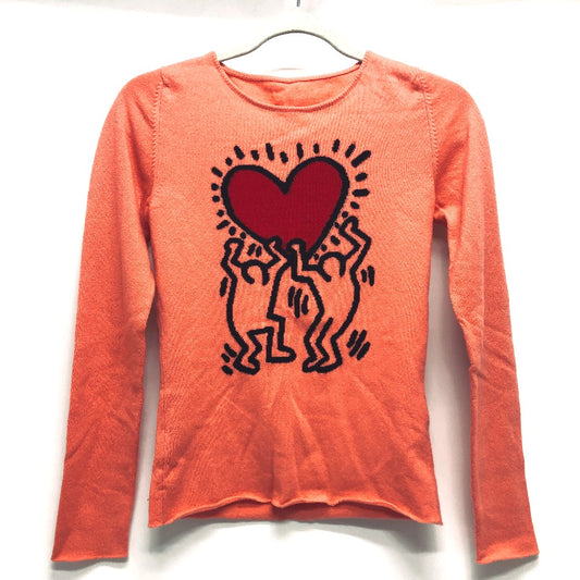 Lucien Pellat-Finet Keith Haring Apparel Knit Sweater Top Cashmere Women's Pink