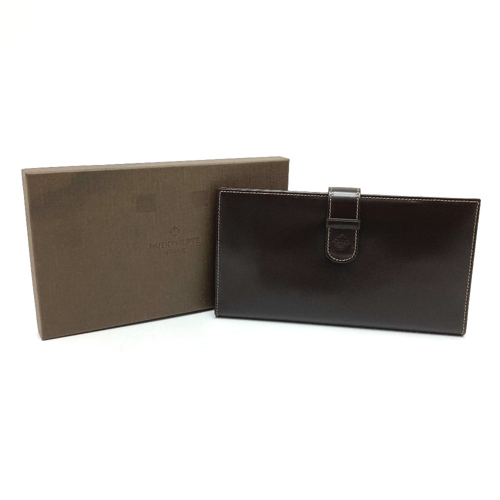 PATEK PHILIPPE ロゴ ノベルティ 非売品 2つ折り トラベルケース レザー メンズ - brandshop-reference