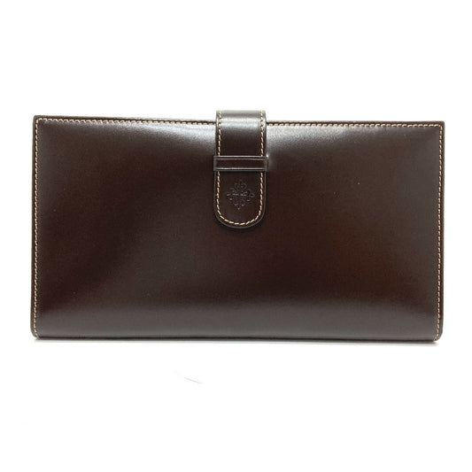 PATEK PHILIPPE Logo Novelty Bi-Fold Travel Pouch/Case in Brown Leather for Men (Not for Sale)