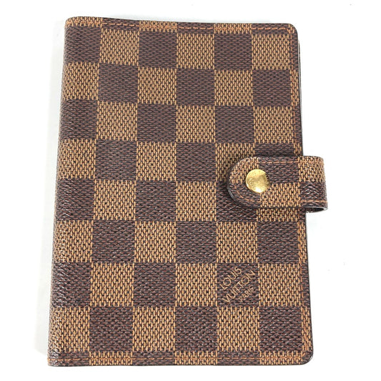 LOUIS VUITTON R20700 ダミエ アジェンダPM システム手帳 ステーショナリー 手帳カバー ダミエキャンバス レディース エベヌ ブラウン