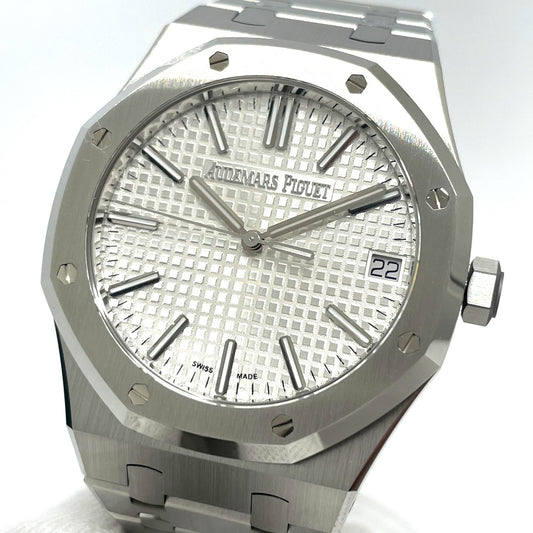 AUDEMARS PIGUET 15510ST.OO.1320ST.03 ロイヤルオーク 50周年記念 自動巻き デイト 腕時計 SS メンズ シルバー - brandshop-reference