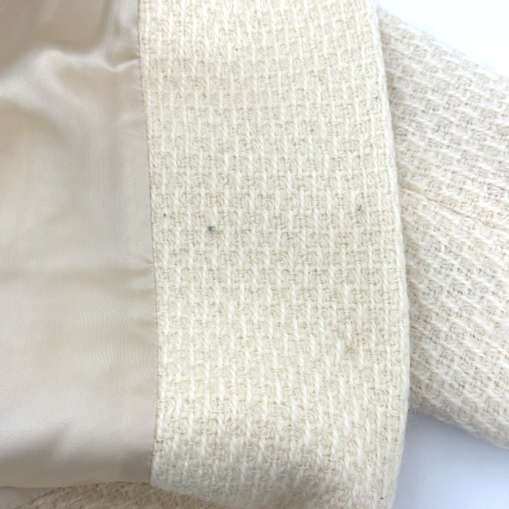 JIL SANDER Apparel Long Coat Tweed Women's White