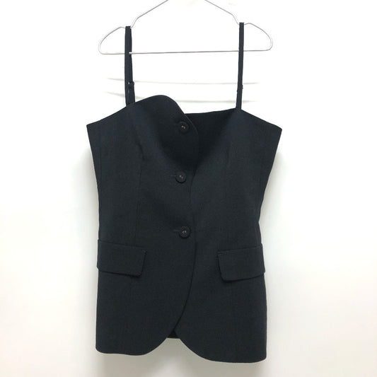 LE CIEL BLEU 25A63309 ウェーブフロントビスチェ アパレル トップス トップスその他 ポリエステル レディース ブラック