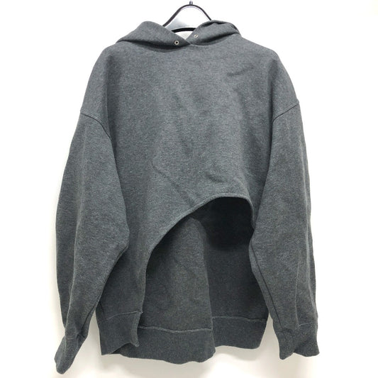 LE CIEL BLEU 25A62409 Cutout Apparel Pullover Hoodie, Cotton, Women's, Gray