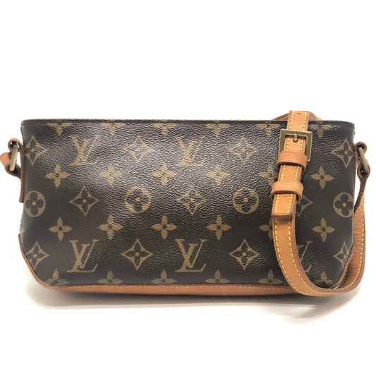 LOUIS VUITTON M51240 トロター カバン 斜め掛け ポシェット ショルダーバッグ モノグラムキャンバス レディース ブラウン