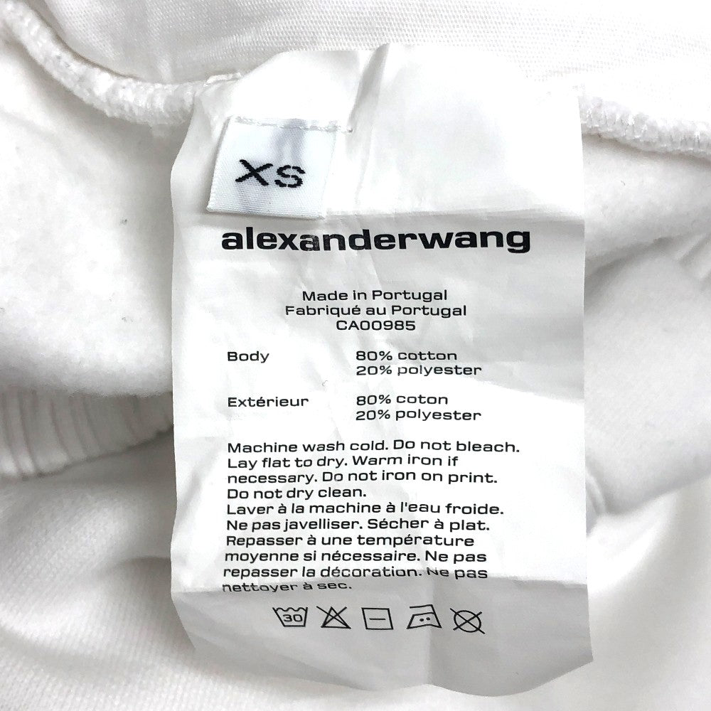 Alexander Wang Rubber Print Jogger Sweatpants Seluar Seluar Seluar Kapas Wanita Putih