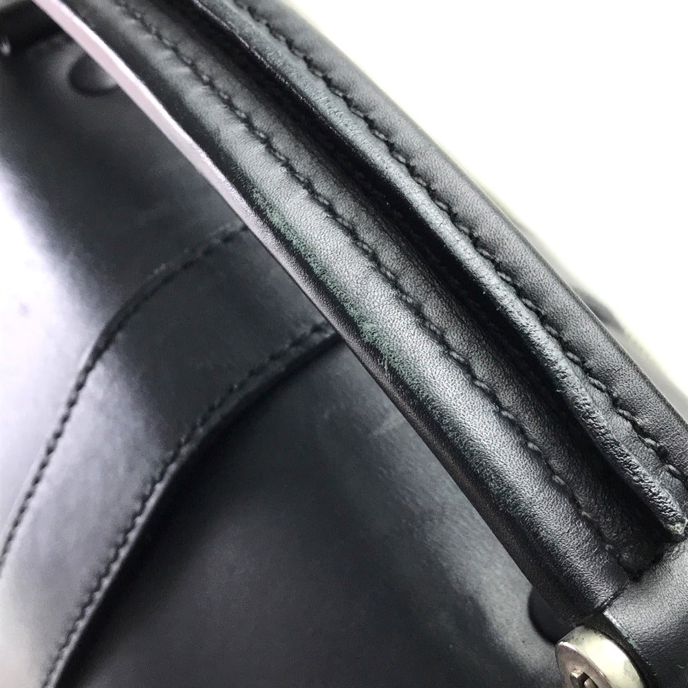 PRADA V122 vintage bag business bag Hand Bag Nylon / Leather Black Used