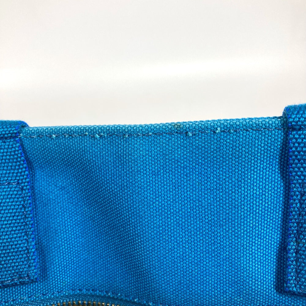 PRADA カナパ ロゴ カバン ショルダーバッグ 肩掛け トートバッグ キャンバス レディース ブルー