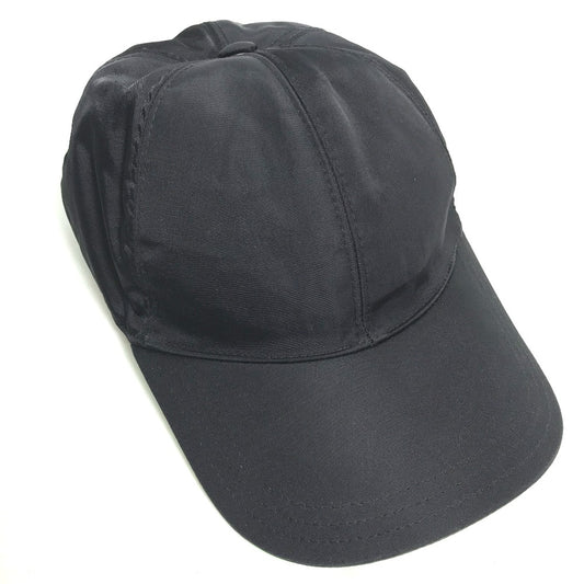 PRADA 2HC274 Logo Baseball Cap in Nylon, Black, Men's