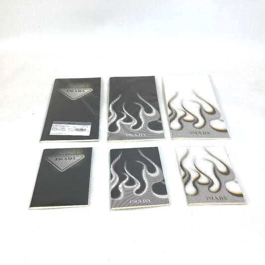 PRADA 2AR090 Traveler's Notebook Set of 6, Stationery, Notebook, Paper, Men's, Black