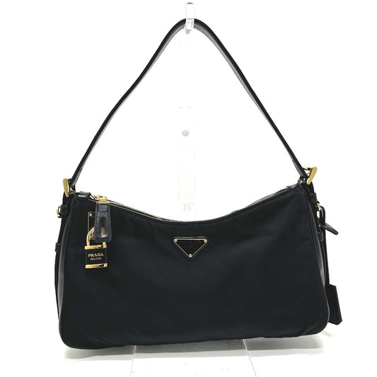 PRADA 1BC232 エメ テスート ワンショルダー カバン 肩掛け ショルダーバッグ ナイロン レディース ブラック