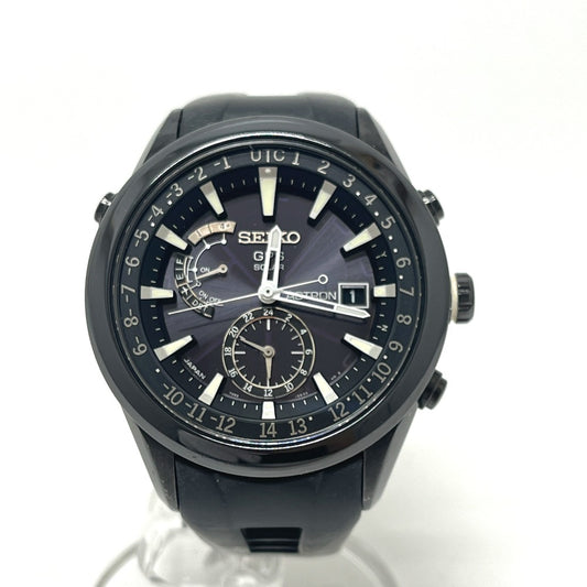 SEIKO 7X52-0AB0 Astron SolarGPS Wristwatch SS Black Used