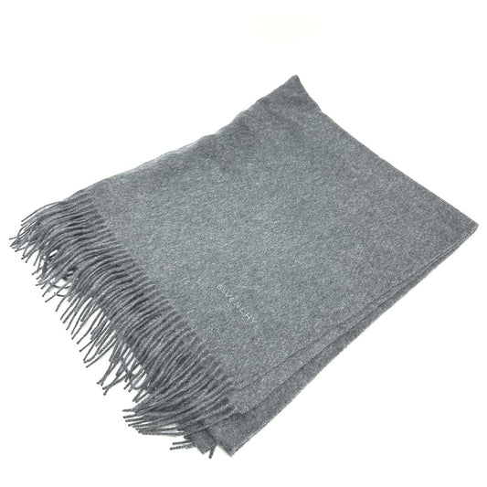 GIVENCHY ロゴ刺繍 大判 ストール アパレル小物 マフラー カシミヤ レディース グレー - brandshop-reference