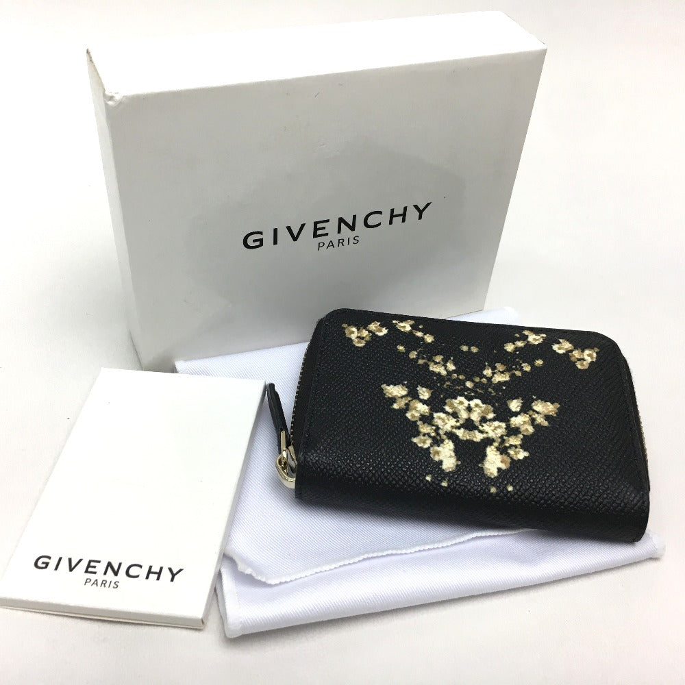 GIVENCHY Coin Purse Leather Women's Black
