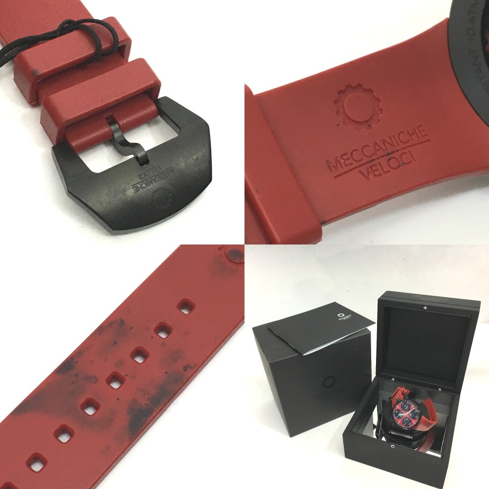 MECCANICHE VELOCI W123K140378017 エボリューション44 クアトロヴァルヴォレ 250本限定 腕時計 チタニウム メンズ レッド