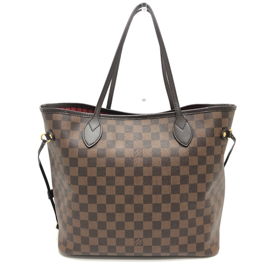 LOUIS VUITTON N41358 ネヴァーフルMM ポーチ付き カバン トートバッグ バッグ ハンドバック トートバッグ ダミエキャンバス レディース エベヌ ブラウン