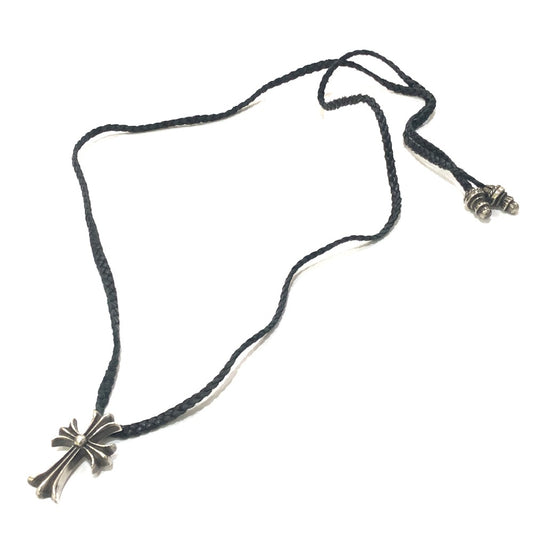 CHROME HEARTS Small CH Cross SML CH CROSS Choker Necklace, SV925, Men's Silver