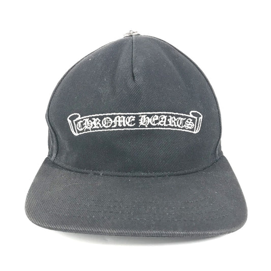 CHROME HEARTS ロゴ 帽子 キャップ帽 ベースボール キャップ コットン ユニセックス ブラック - brandshop-reference